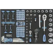 Hazet 163-466/106 Tool kit Foam padding 106-piece