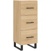 vidaXL Credenza Sonoma-quercia 34,5x34x180 cm Materiale a base di legno