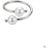 Purelei Anello 'Pearl Muse' argento / bianco perla