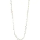 Pilgrim Collana 'Elliana' argento / bianco perla
