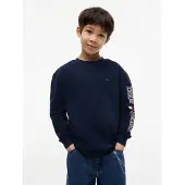 Tommy Hilfiger Maglietta 'TEAM' marino / bianco
