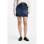 BOSS per donna. 50559404 minigonna blu semplice (35), Casual, Cotone, Denim