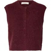 Selected Gilet A Maglia Donne Rosso S