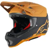 Alpinestars Casco Missile Tech Racer Black Dark Gold Matt