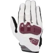 Alpinestars Guanti Chrome Off White Burgundy