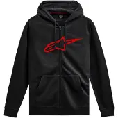 Alpinestars Felpa Con Cappuccio Ageless Zip V3 Black Red