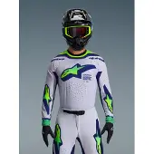 Alpinestars Maglia Supertech Vista 2026 Light Gray Yellow Fluo Blue