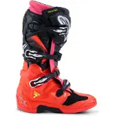 Alpinestars Stivali Tech 7 Black Red Fluo Pink Fluo