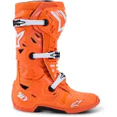Alpinestars Stivali Tech 10 Supervented Orange Fluo Black White