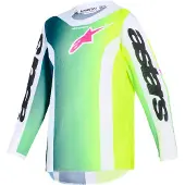 Alpinestars Maglia Fluid Portl Ragazzo 2026 Green White Black