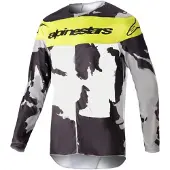 Alpinestars Maglia Racer Tactical 2023 Cast Gray Camo Yellow Fluo