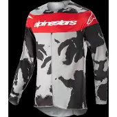 Alpinestars Maglia Racer Tactical 2023 Cast Gray Camo Mars Red