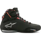 Alpinestars Scarpe Sektor Impermeabili Black Dark Gray Red Fluo