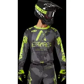 Alpinestars Maglia Racer Hollow 2025 Dark Camo Yellow Fluo