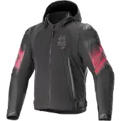 Alpinestars Giacca Zaca Air Venom Impermeabile Black Bright Red