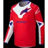 Alpinestars Maglia Racer Veil Ragazzo 2025 Bright Red White