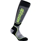 Alpinestars Calzini MX Plus Black Gray Yellow Fluo