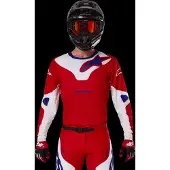 Alpinestars Maglia Racer Veil 2025 Bright Red White