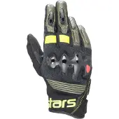 Alpinestars Guanti In Pelle Harok Forest Black Yellow Fluo