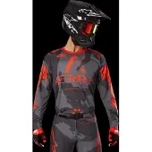 Alpinestars Maglia Racer Hollow 2025 Gray Camo Orange Fluo