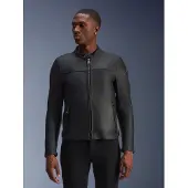 Alpinestars Giacca In Pelle Blacktrack Black Black