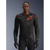 Alpinestars Giacca Viper Air V4 Black Red Fluo