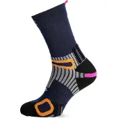 X-socks Hike Anatomix Merino Crew Calze da trekking (45-47, blu)