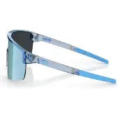 Bliz - Occhiali da sole - P004 Small Transparent Blue/Smoke in Pelle