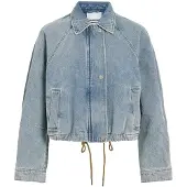 ROUGE EDIT Denim Giacca Da Aviatore