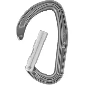 Petzl Djinn Straight Gate Moschettoni a leva grigio