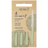 Opinel Bon Appetit 3326 Sage, set di coltelli da tavola, 4 pezzi
