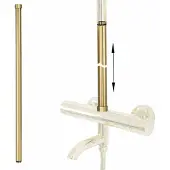 REA Prolunga per Set Vasca/Doccia 60 cm Brush Gold