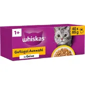 Whiskas Cibo Umido Per Gatti Pollame In Gelatina 40x85g