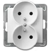 Ospel GP-2YRZ/M/00 Presa doppia con messa a terra