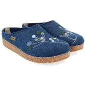 Haflinger Women's Grizzly Amaya Pantofole Donna (36, blu)