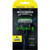 Wilkinson Sword Hydro 3 Skin Protection razor + 9 heads