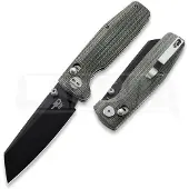 Bestech Coltello pieghevole Slasher - Blackwash - Micarta, verde