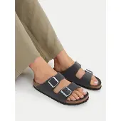 Birkenstock Arizona BFBC Sandali (36 - Narrow, grigio/nero)