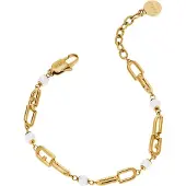 Furla Braccialetto 'CHAINED LOGO' oro / bianco