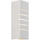 Nordlux Lancio Applique quadrata in gesso, con spina, bianco