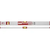 Bmi Wasserwaage Eurostar, Länge 40 cm eloxiert mit Rähren-Libelle Gummiendkappen
