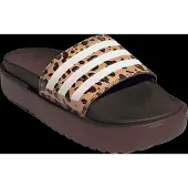 Adidas Women's Adilette Platform Sandali Donna (43 1/3, marrone)