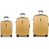 Gabol Paradise XP 4 ruote Set di valigie 3 pezzi espandibile giallo