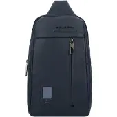 Piquadro Akron Vera Pelle 32 cm blu