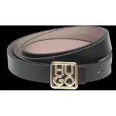 HUGO per donna. 50558814 Cintura nera di Petrissa (80cm), Nero, Casual, Pelle
