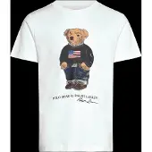 Ralph Lauren T-shirt in cotone con stampa Orso