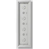 Siedle Custodia da incasso GA 612-4/1-01 SM argento metallizzato