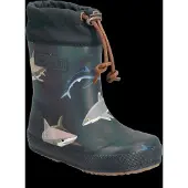Bisgaard Kid's Thermo Stivali di gomma Bambini (25, nero)