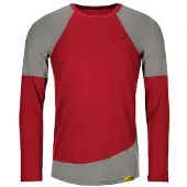 Grüezi Bag Woodwool Longsleeve Mr. Picard Maglia merino Uomo (XXL, rosso)