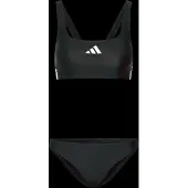 Adidas Women's 3 Stripes Bold Bikini Bikini Donna (32, grigio/nero)